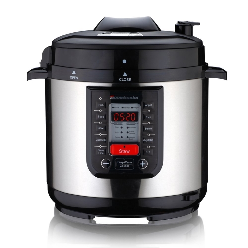 Homeleader 6 Quart 7-in-1 Multi-Use Programmable Pressure Cooker, Pressuer Cooker,Slow Cooker,Rice Cooker, Steamer, Sauté, Soup Maker and Warmer