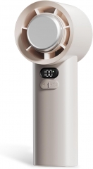 portable handheld fan, turbocharged mini fan, brushless motor 13000 RPM, 3600mAh battery rechargeable, 1-100 speed control, digital display, gift for