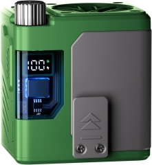 10000mAh portable waist clip fan, 10H working time, 13000RPM strong airflow, 1-100 speed, rechargeable battery powered personal USB belt fan for cycli