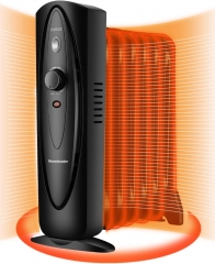 Homeleader Mini Oil Filled Heater, Portable Space Radiant Heater with Adjustable Thermostat, Electric Personal Heater with Overheat Safety, for Home a
