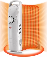 Homeleader Mini Oil Filled Heater, Portable Space Radiant Heater with Adjustable Thermostat, Electric Personal Heater with Overheat Safety, for Home a
